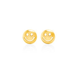 SMILEY FACE STUDS